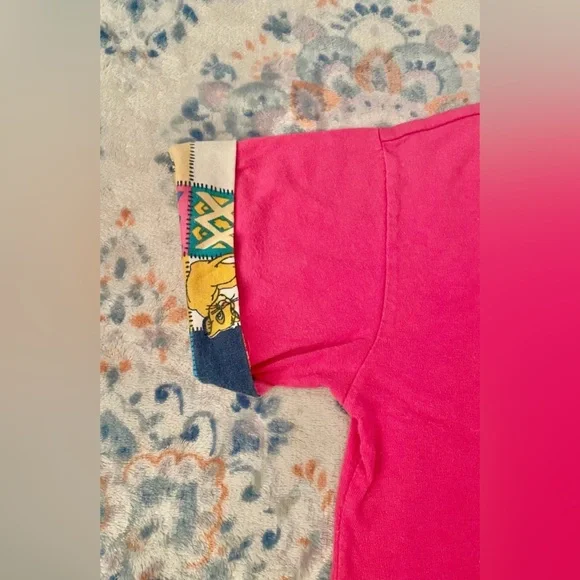 Disney The Lion King Simba Nala Butterfly Duel Pocket Shirt Youth Vintage